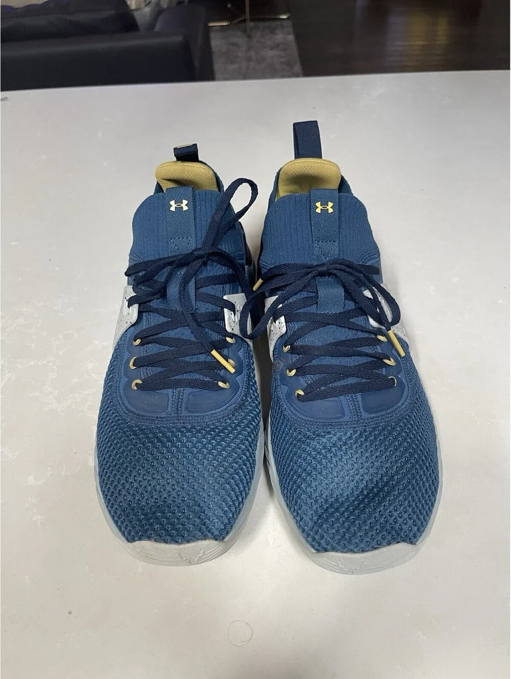 Under Armour Men's Project Rock 4 Royal Blue Athletic Sneakers Size 13